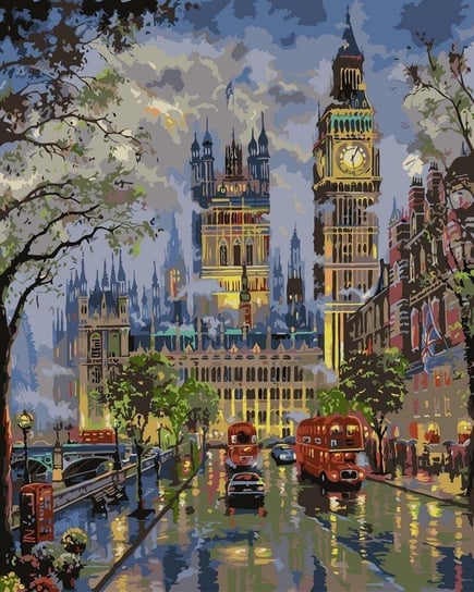 Artnapi 40x50cm Malowanie Po Numerach - London Big Ben - Bez Ramy artnapi