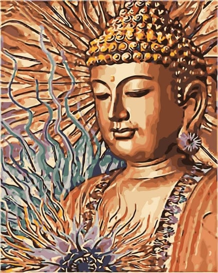 Artnapi 40x50cm Malowanie Po Numerach - Złoty Budda - Na Drewnianej Ramie artnapi