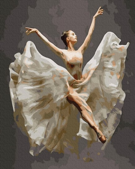 Artnapi 40x50cm Obraz Do Malowania Po Numerach Na Drewnianej Ramie - Baletnica w locie artnapi