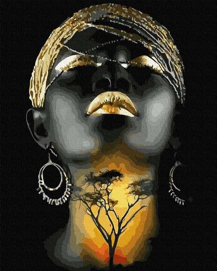 Artnapi 40x50cm Obraz Do Malowania Po Numerach Na Drewnianej Ramie - Ciepło Afryki artnapi