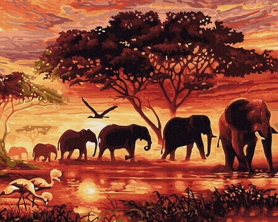 Artnapi 40x50cm Obraz Do Malowania Po Numerach Na Drewnianej Ramie - Duch Afryki artnapi