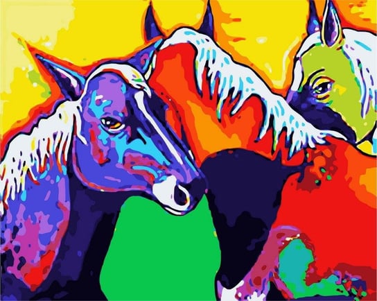 Artnapi 40x50cm Obraz Do Malowania Po Numerach Na Drewnianej Ramie - Konie artnapi