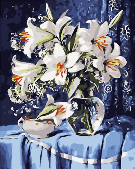 Artnapi 40x50cm Obraz Do Malowania Po Numerach Na Drewnianej Ramie - Kwiaty artnapi