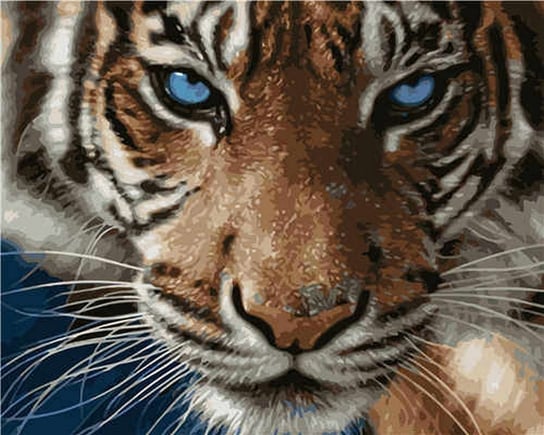 Artnapi 40x50cm Obraz Do Malowania Po Numerach Na Drewnianej Ramie - Tygrys artnapi
