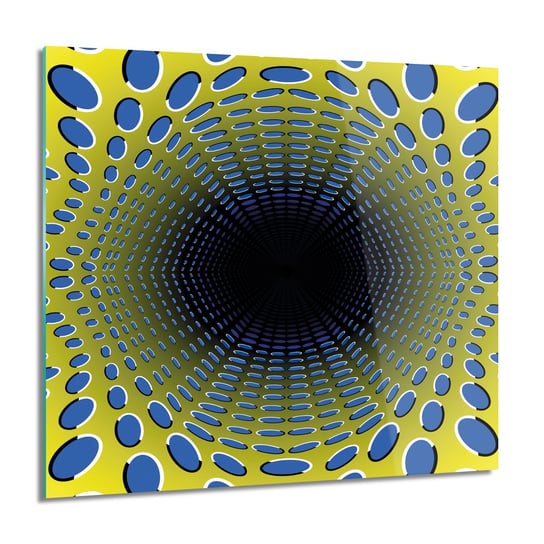 ArtprintCave, 3D iluzja punkty Obraz na szkle na ścianę, 60x60 cm ArtPrintCave