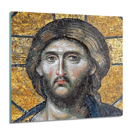 ArtprintCave, Antyk mozaika Jezus Foto na szkle na ścianę, 60x60 cm ArtPrintCave