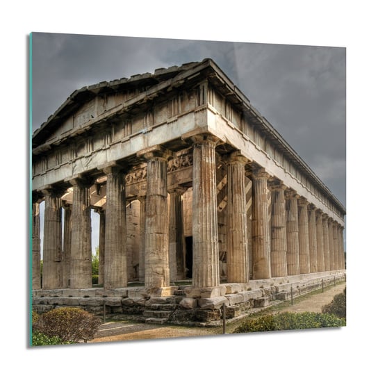 ArtprintCave, Ateny świątynia Obraz na szkle na ścianę, 60x60 cm ArtPrintCave