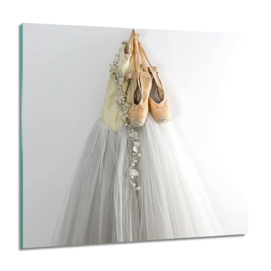 ArtprintCave, Balet strój buty Obraz na szkle na ścianę, 60x60 cm ArtPrintCave