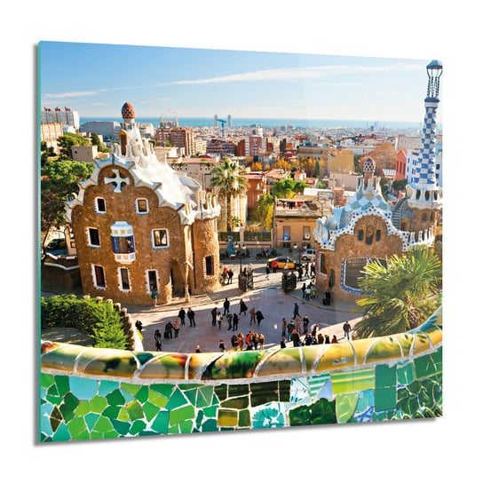 ArtprintCave, Barcelona miasto Obraz szklany na ścianę, 60x60 cm ArtPrintCave