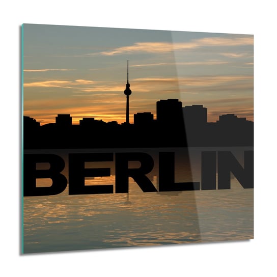 ArtprintCave, Berlin miasto cień Foto na szkle na ścianę, 60x60 cm ArtPrintCave