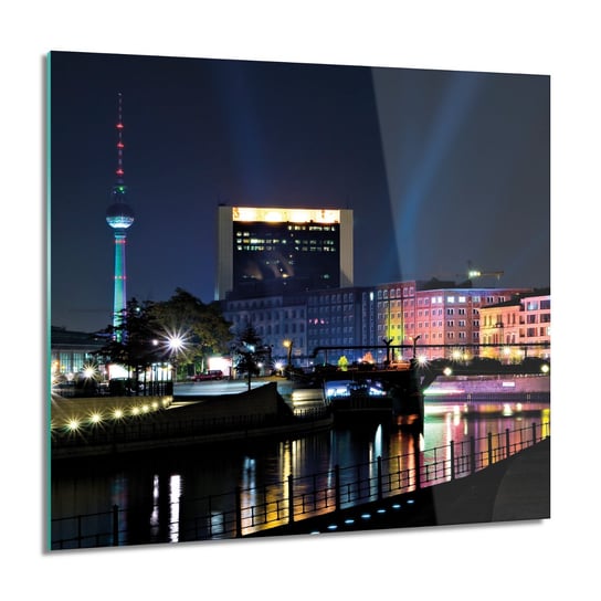ArtprintCave, Berlin miasto rzeka Foto szklane ścienne, 60x60 cm ArtPrintCave