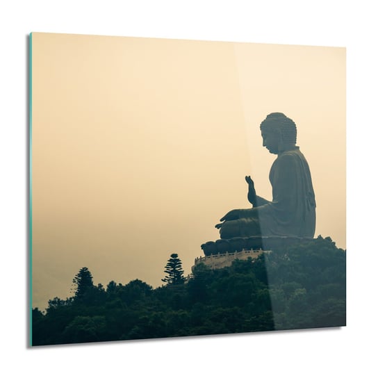 ArtprintCave, Budda posąg las Foto szklane ścienne, 60x60 cm ArtPrintCave