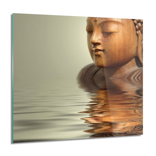 ArtprintCave, Budda woda posąg nowoczesne Obraz szklany, 60x60 cm ArtPrintCave