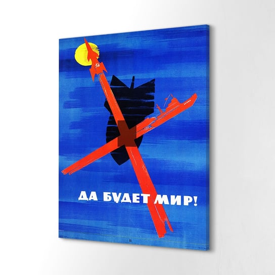 ArtprintCave, Canvas do pokoju Koniec wojny pokój bomba, 60x80 cm ArtPrintCave