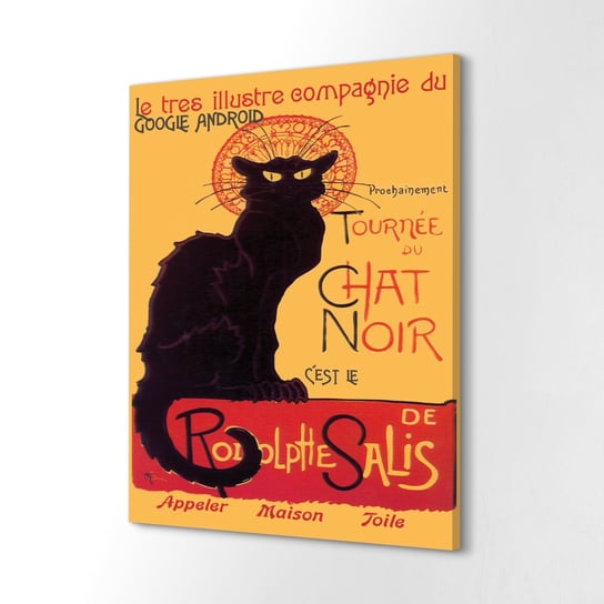 ArtprintCave, Canvas do wnętrz Le Chat Noir Rodolphe Salis 40x60 cm ArtPrintCave
