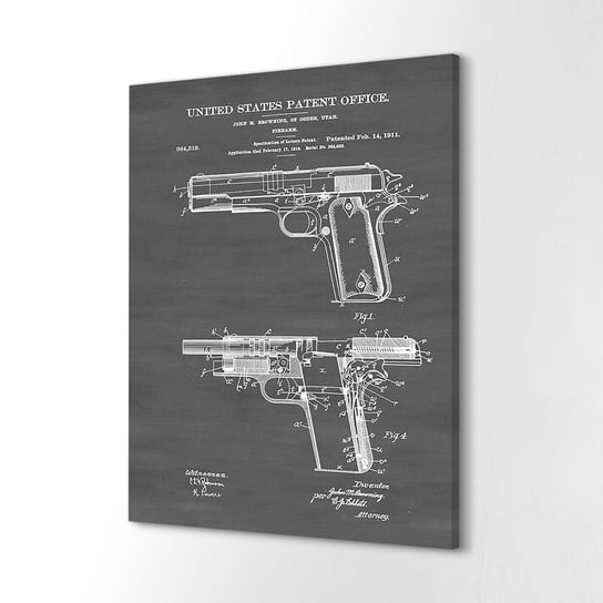 ArtprintCave, Canvas obrazy drukowane 40x60 cm Colt FirearmUSA broń, ArtPrintCave