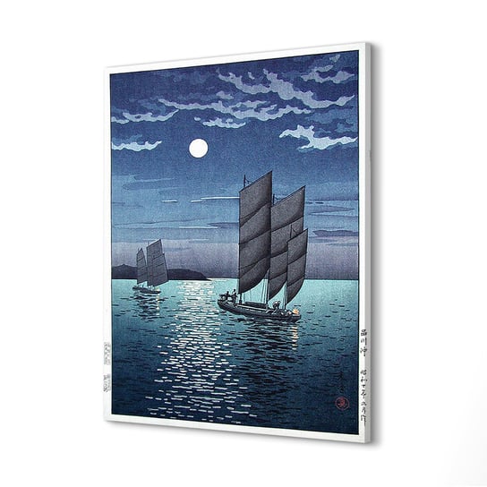 ArtprintCave, Canvas obrazy drukowane 40x60 cm Noc łodzie woda Azja, ArtPrintCave