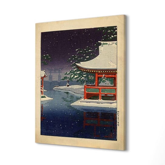 ArtprintCave, Canvas ścienny 40x60 cm Miyajima opady śniegu Ukiyo-e, ArtPrintCave