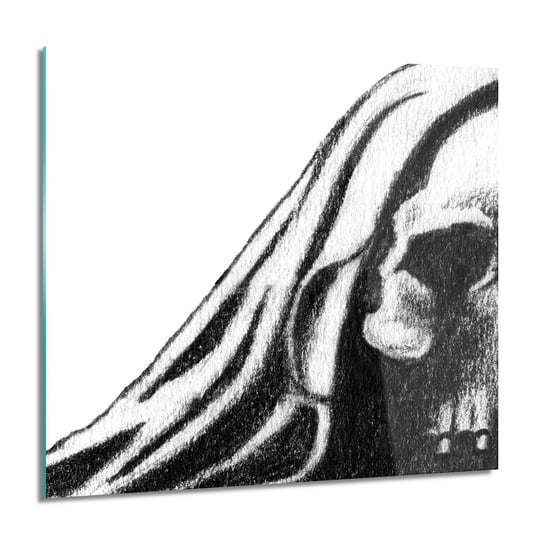 ArtprintCave, Czaszka horror grafika Foto na szkle ścienne, 60x60 cm ArtPrintCave