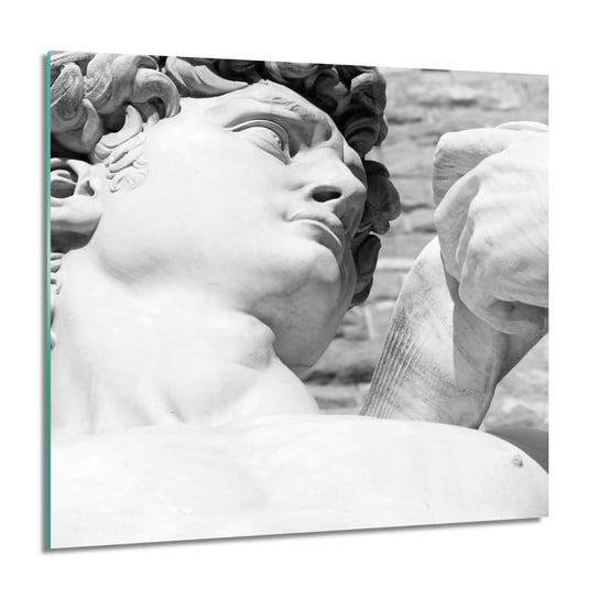 ArtprintCave, Dawid twarz rzeźba Obraz na szkle na ścianę, 60x60 cm ArtPrintCave