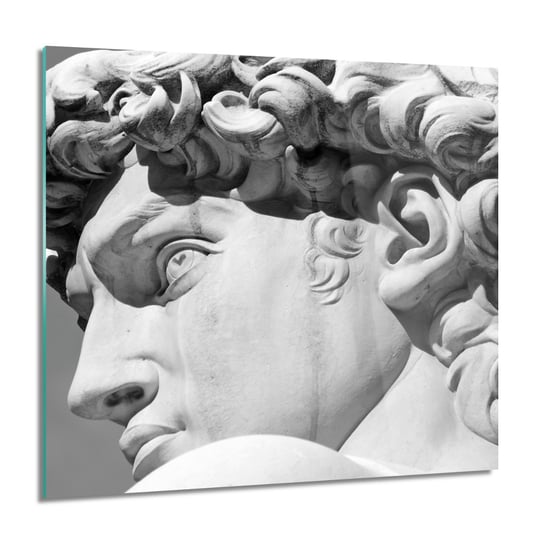 ArtprintCave, Dawid twarz rzeźba Obraz na szkle na ścianę, 60x60 cm ArtPrintCave