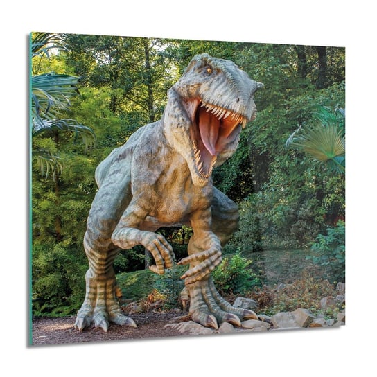 ArtprintCave, Dinozaur T-REX las Foto na szkle na ścianę, 60x60 cm ArtPrintCave
