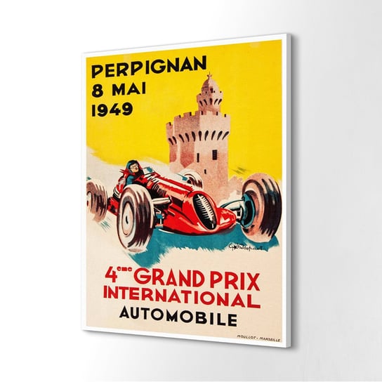 ArtprintCave, Druk na płótnie Międzynarodowe wyścigi 1949, 60x80 cm ArtPrintCave