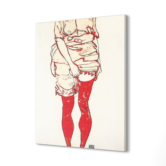 ArtprintCave, Druk na płótnie Pończochy kobieta E. Schiele, 60x80 cm ArtPrintCave