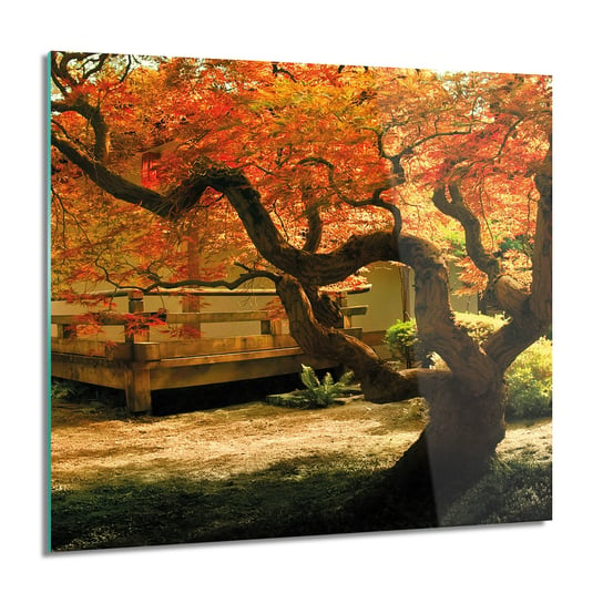 ArtprintCave, Drzewo ogród liście do kuchni Obraz na szkle, 60x60 cm ArtPrintCave