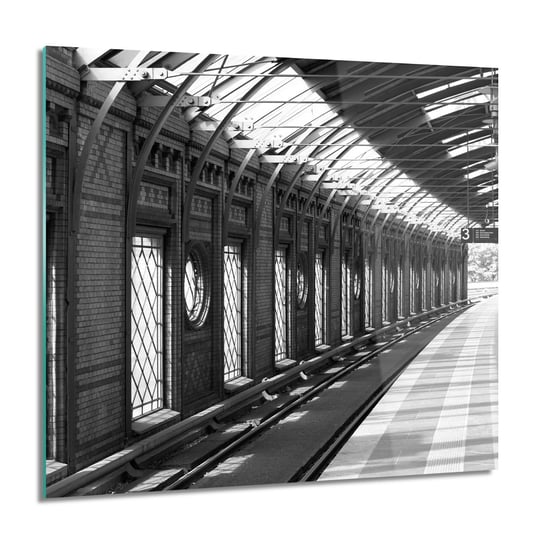 ArtprintCave, Dworzec kolej Berlin Obraz na szkle, 60x60 cm ArtPrintCave