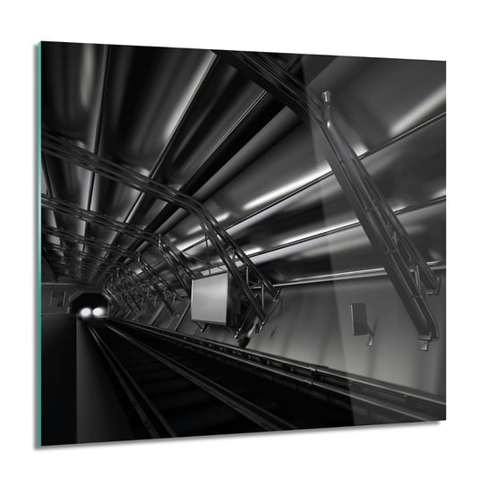 ArtprintCave, Dworzec pociąg dach do kuchni Foto na szkle, 60x60 cm ArtPrintCave