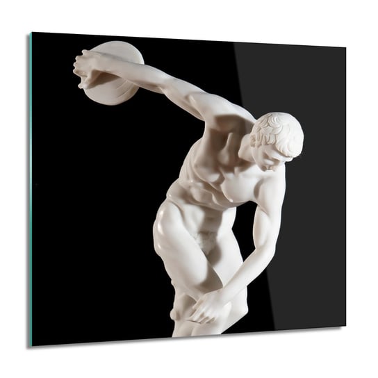 ArtprintCave, Dyskobol rzeźba do sypialni Obraz na szkle, 60x60 cm ArtPrintCave