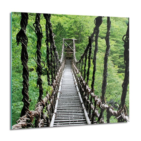 ArtprintCave, Dżungla las most Foto na szkle na ścianę, 60x60 cm ArtPrintCave