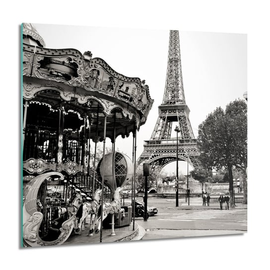 ArtprintCave, Eiffla miasto Paryż do salonu Foto szklane, 60x60 cm ArtPrintCave