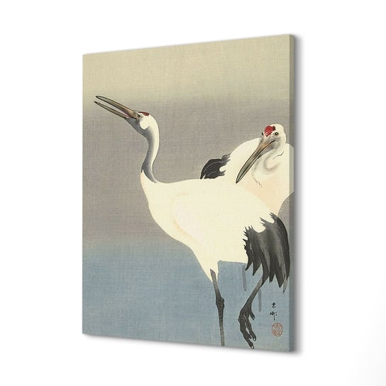 ArtPrintCave, Foto-obraz canvas, 40x60 cm Białe żurawie Ohary Koson ArtPrintCave
