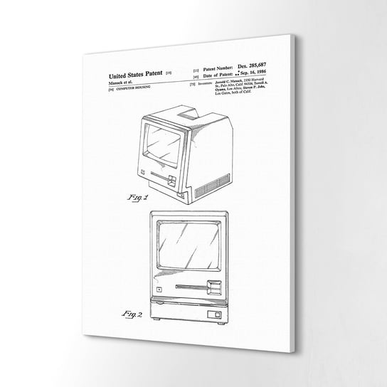 ArtPrintCave, Foto-obraz canvas, 40x60 cm Patent na komputer Apple ArtPrintCave