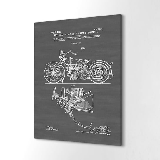 ArtPrintCave, Foto-obraz canvas 60x80 cm Motocykl Harley Davidson ArtPrintCave