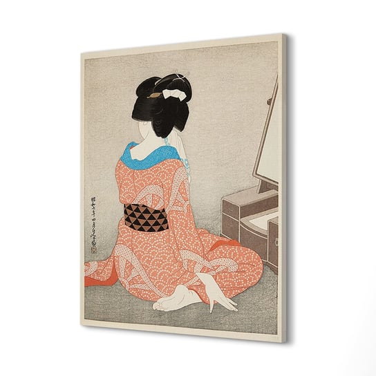 ArtPrintCave, Foto obraz na płótnie, 40x60 cm Lustro kobieta kimono ArtPrintCave
