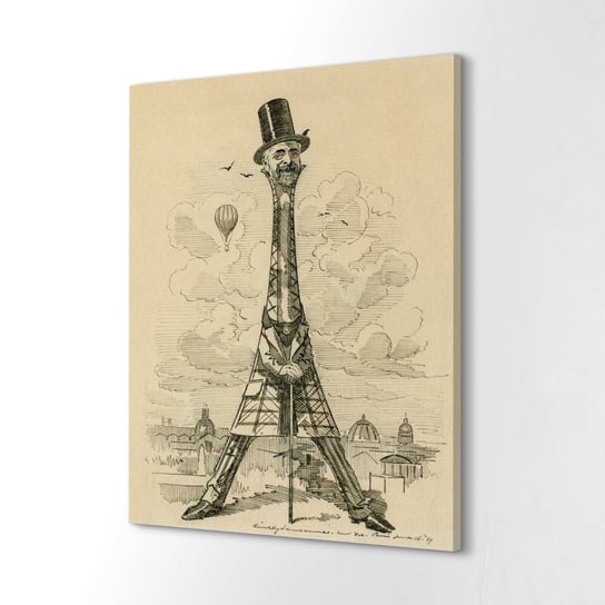 ArtprintCave, Fotografia na płótnie Gustave Eiffel 1889, 60x80 cm ArtPrintCave