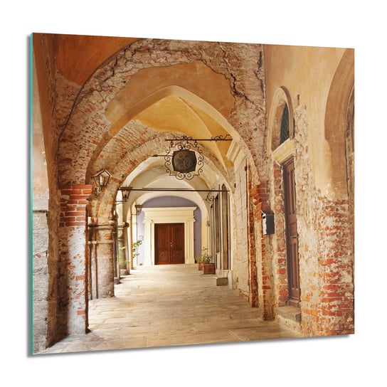 ArtprintCave, Ganek łuk Włochy Obraz na szkle na ścianę, 60x60 cm ArtPrintCave