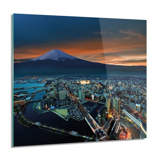 ArtprintCave, Góra Fuji Jokohama Obraz szklany ścienny, 60x60 cm ArtPrintCave