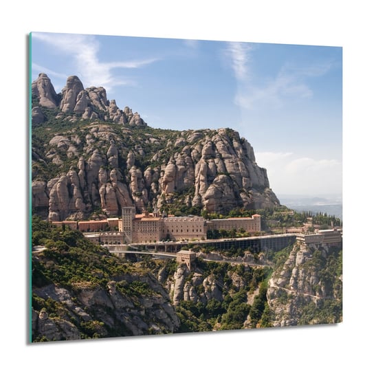 ArtprintCave, Góry klasztor skały Obraz na szkle ścienny, 60x60 cm ArtPrintCave