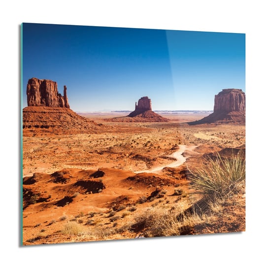 ArtprintCave, Góry pustynia skały do salonu Foto szklane, 60x60 cm ArtPrintCave