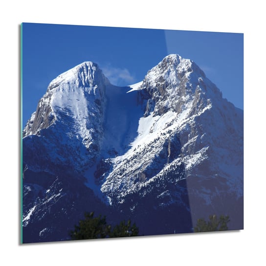 ArtprintCave, Góry szczyt śnieg do łazienki Foto szklane, 60x60 cm ArtPrintCave