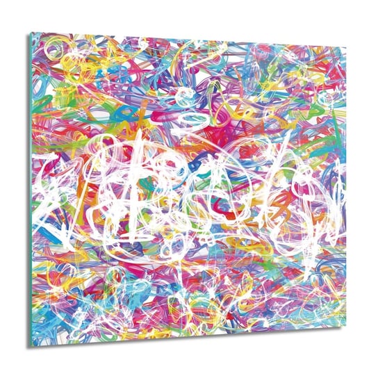 ArtprintCave, Graffiti kolor fala Obraz na szkle ścienny, 60x60 cm ArtPrintCave
