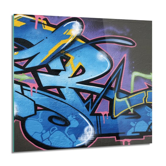 ArtprintCave, Graffiti kolorowe Foto szklane na ścianę, 60x60 cm ArtPrintCave