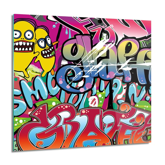 ArtprintCave, Graffiti rysunek mur Foto szklane ścienne, 60x60 cm ArtPrintCave