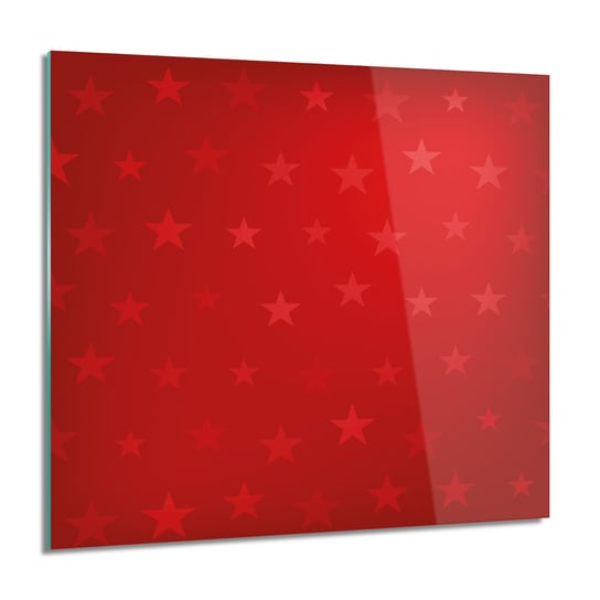 ArtprintCave, Gwiazdy czerwony nowoczesne Obraz na szkle, 60x60 cm ArtPrintCave