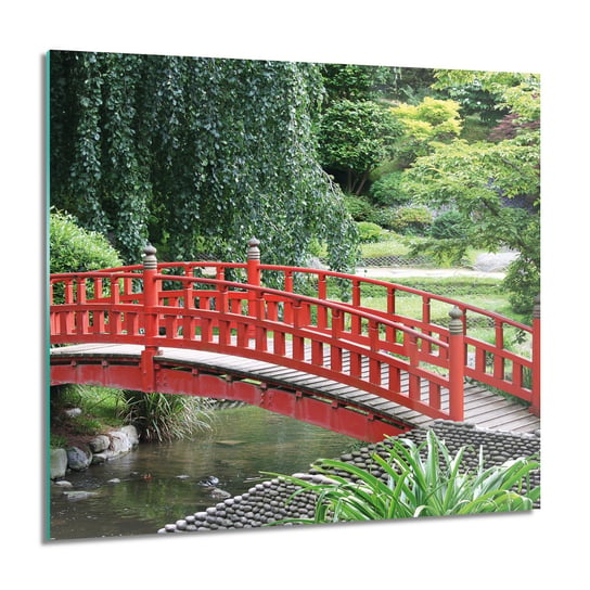 ArtprintCave, Japonia most drzewa Obraz szklany ścienny, 60x60 cm ArtPrintCave