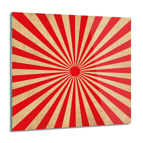 ArtprintCave, Japonia słońce wzór Obraz na szkle na ścianę, 60x60 cm ArtPrintCave